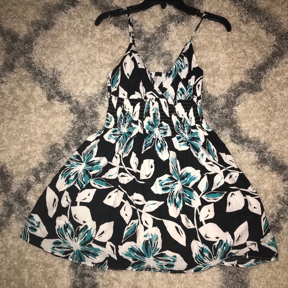 Small Spaghetti Strap Summer Mini Floral Dress - Picture 2 of 5